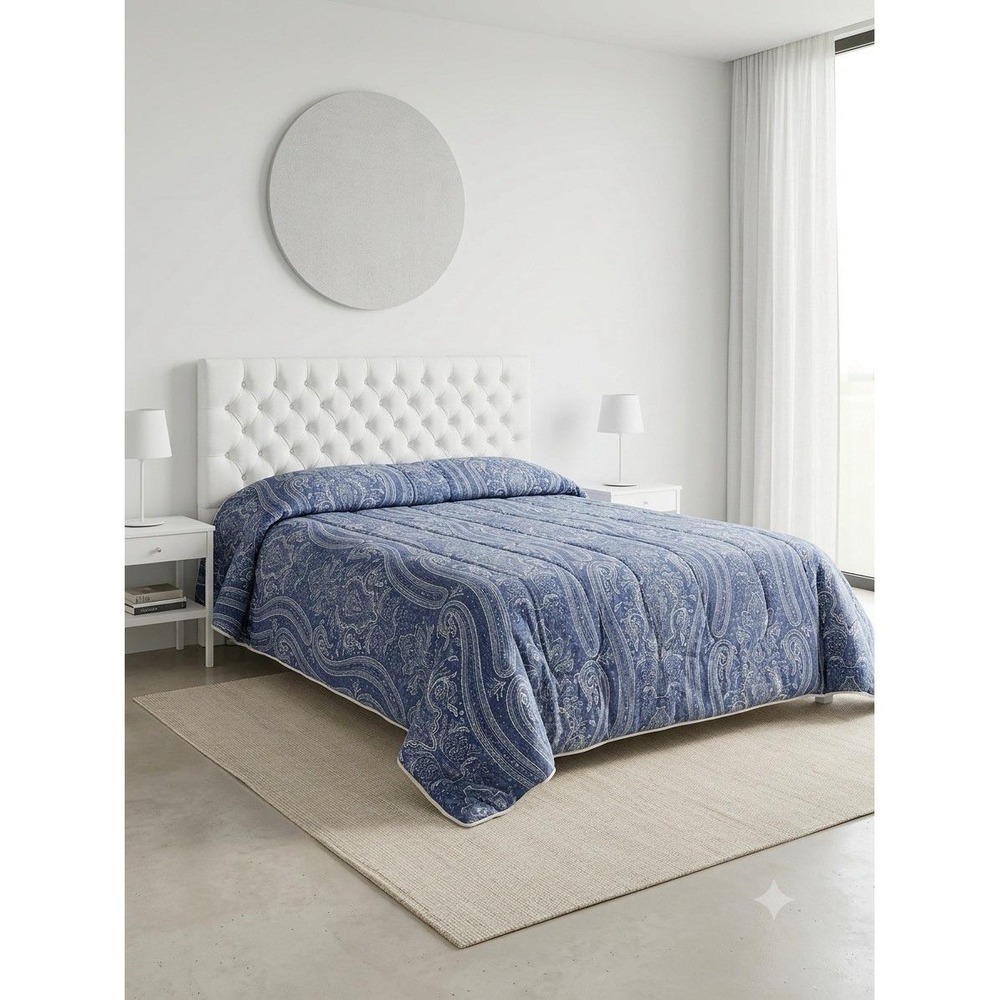 Ralph Lauren Putney Blue Paisley Full/Queen Comforter 100% Cotton Bedspread